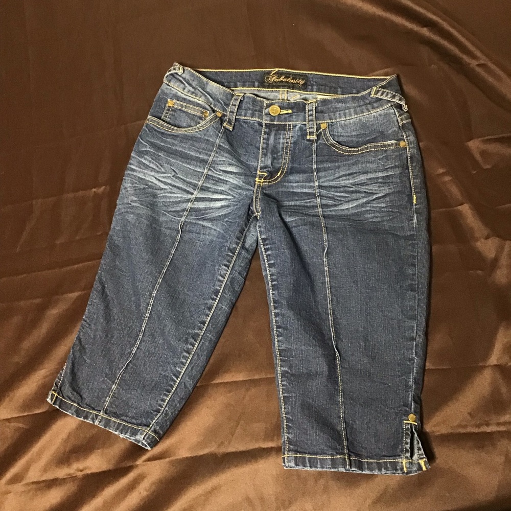 Fabulosity Denim Capri